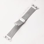 Milan Fold Buckle Metal Watch Band For Apple Watch Series 9&8&7 41mm / SE 3&SE 2&6&SE&5&4 40mm / 3&2&1 38mm(Rose Gold)