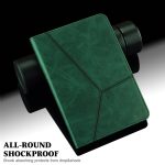 For Xiaomi Redmi Pad SE Solid Color Stripe Embossed Leather Tablet Case(Green) - Image 4