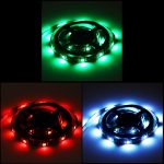 1m USB TV RGB Epoxy Rope Light  7.2W 30 LEDs SMD 5050 Black Board, DC 5V