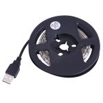 1m USB TV Epoxy Rope Light  4.8W 60 LEDs SMD 3528 White Board with 50cm USB Interface Cable, DC 5V(Blue Light) - Image 2