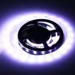 1m USB TV Epoxy Rope Light  4.8W 60 LEDs SMD 3528 White Board with 50cm USB Interface Cable, DC 5V(White Light)