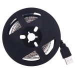 1m USB TV Epoxy Rope Light  4.8W 60 LEDs SMD 3528 White Board with 50cm USB Interface Cable, DC 5V(White Light) - Image 2