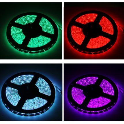 Waterproof Rope Light, Length: 5m Colorful Light 5050 SMD LED with 24 Keys Remote Control, 30 LED/m, 12V 5A