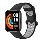 For Xiaomi Redmi Watch 2 Lite Two-Color Mixed Silicone Watch Band(Black+Grey) - Image 2