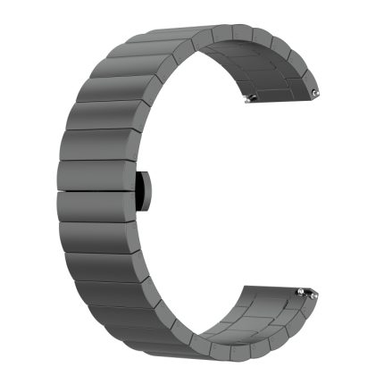 For Huawei Watch GT 3 Pro 46mm 22mm One Bead Butterfly Buckle Metal Steel Watch Band(Gray)