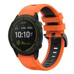 For Garmin Enduro 26mm Two-Color Sports Silicone Watch Band(Orange+Black) - Image 2