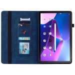 For Lenovo Tab M10 10.1 3rd Gen Skin Feel Solid Color Zipper Leather Tablet Case(Blue) - Image 5