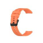 For Huawei Watch GT 2 42mm Silicone Watch Band with Black Buckle(Vibrant Orange)