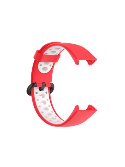 ΛΟΥΡΑΚΙ ΣΙΛΙΚΟΝΗΣ SPORTS ΓΙΑ XIAOMI MI WATCH LITE 2 - RED WHITE