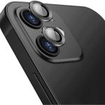 Για iPhone 12 / 12 mini ENKAY Hat-Prince κράμα αλουμινίου + κάλυμμα φακού κάμερας από σκληρυμένο γυαλί Προστατευτικό πλήρους κάλυψης (Μαύρο)
