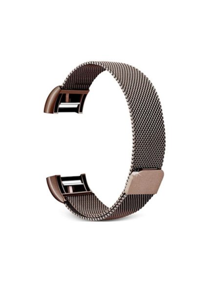 Charge 2 Size L Λουράκι Ανοξείδωτο Ατσάλι Καφέ (FITBIT Charge 2)