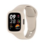 For Redmi Watch 3 Integrated Fully Enclosed Silicone Watch Band(Ivory White)