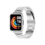 Three-bead Steel Watch Band for Xiaomi Redmi Watch 2 Lite International Version (Silver)