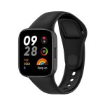 Για Redmi Watch 3 Loop τύπου Solid Color Silicone Watch Band (Μαύρο)