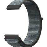 Για Samsung Galaxy Watch 46mm Nylon Braided Watch Band (Storm Grey)