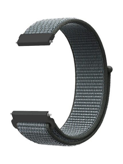Για Samsung Galaxy Watch 46mm Nylon Braided Watch Band (Storm Grey)