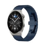 For Huawei Watch GT 3 Pro 43mm 20mm One Bead Butterfly Buckle Metal Steel Watch Band   ΜΠΛΕ