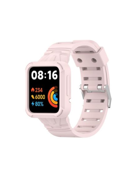 Λουράκι Σιλικόνης Για Xiaomi Redmi Watch 2 Lite / Watch Lite  (ανοιχτό ροζ)