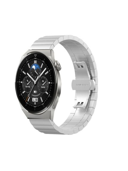 For Huawei Watch GT 3 Pro 43mm 20mm One Bead Butterfly Buckle Metal Steel Watch Band  ΑΣΗΜΙ