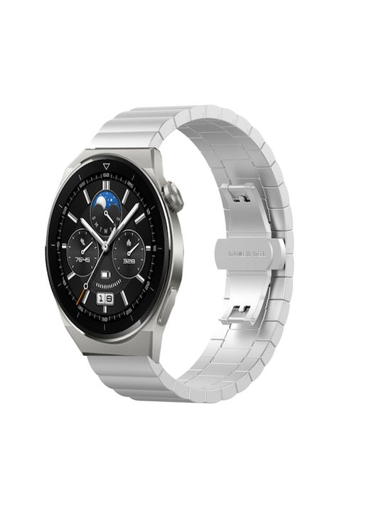 a7d044af-a042-4e21-a4c5-8a8aa7190312_0-1.jpg For Huawei Watch GT 3 Pro 43mm 20mm One Bead Butterfly Buckle Metal Steel Watch Band ΑΣΗΜΙ - Image 1