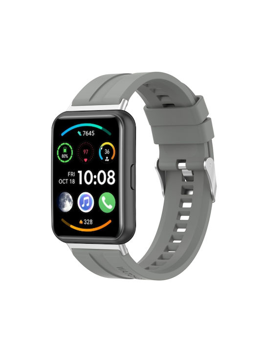 aab4a643-a14d-4244-9eee-5447bab3c5b4_0-1.jpg Για Huawei Watch Fit 2 Tire Tread Watch Band (Γκρι) - Image 1