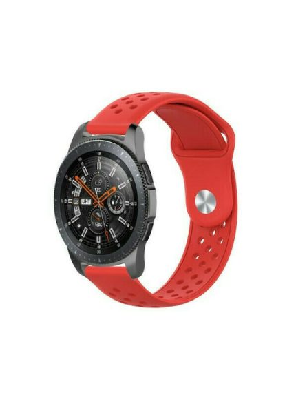 Breathable Λουράκι Σιλικόνης Κόκκινο (Galaxy Watch 3 45mmHuawei Watch GT / GT2 (46mm))