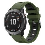 Λουράκι Σιλικόνης Army Green / Black (Fenix 6 / 6 Pro / 7)