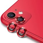 Για iPhone 11 ENKAY Hat-Prince 2 τμχ κράμα αλουμινίου + κάλυμμα φακού κάμερας από σκληρυμένο γυαλί Προστατευτικό πλήρους κάλυψης (Κόκκινο)