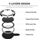 For iPhone 14 / 14 Plus ENKAY Glitter Rear Lens Aluminium Alloy Tempered Glass Film(Colorful) - Image 3
