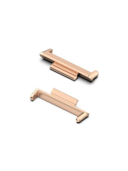 For Huawei Watch Fit 2 2 in 1 Metal Watch Band Connectors (Rose Gold)