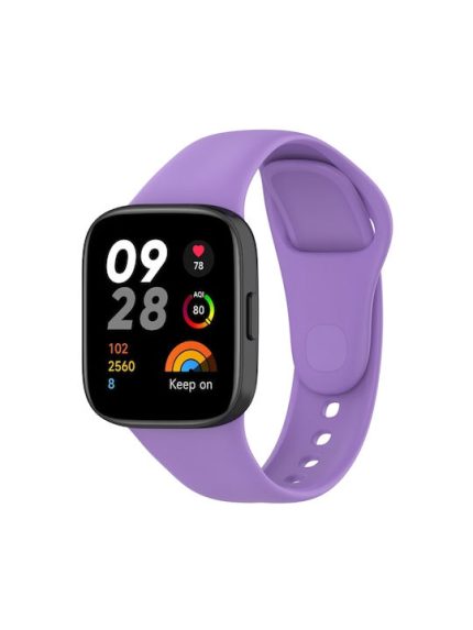 Για Redmi Watch 3 Loop Solid Color Silicone Watch Band (Purple)