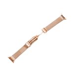 Milan Fold Buckle Metal Band για Apple Watch Series 8&7 41mm / SE 2&6&SE&5&4 40mm / 3&2&1 38mm (Rose Gold)