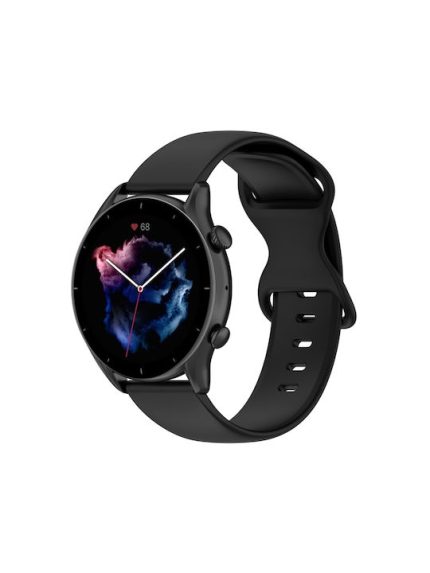 Λουράκι Σιλικόνης Μαύρο (Xiaomi Mi Watch Color 2)