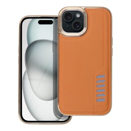 Θήκη MILANO για IPHONE 15 καφέ