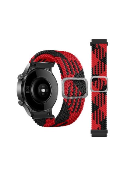 Braided Rope Λουράκι Υφασμάτινο Κόκκινο (Galaxy Watch 42mm)