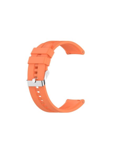 Για ρολόι Xiaomi Color Sport Silicone Watch με ασημένια αγκράφα (ζωντανό πορτοκαλί)Εφαρμόσιμο μοντέλο : κατάλληλο για Xiaomi Watch Color Sport, για Xiaomi Watch Color, για Garmin Vivoactive 4