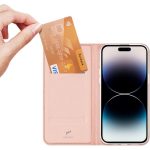 DUX DUCIS Skin Pro - Λεία δερμάτινη θήκη για Apple iPhone 15 τριαντάφυλλο - Image 4