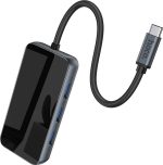 Hoco HB16 Easy expand USB-C Docking Station με HDMI 4K PD Ethernet Γκρι - Image 3