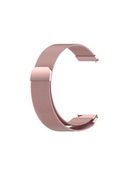 Για Huawei Watch 3 / 3 Pro 22mm Milanese Loop Watch Band (Rose Pink)