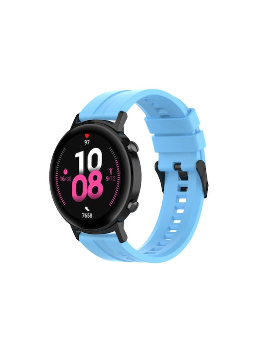 bf4facd0-0460-476c-8cfe-db5e12328ff5_0.jpg For Huawei Watch GT 2 42mm Silicone Watch Band with Black Buckle(Sky Blue) - Image 1