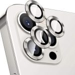 Για iPhone 12 Pro ENKAY Hat-Prince κράμα αλουμινίου + κάλυμμα φακού κάμερας από σκληρυμένο γυαλί Προστατευτικό πλήρους κάλυψης (ασημί)