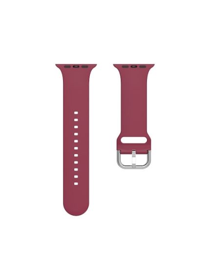 Silicone Solid Color Watch Band For Apple Watch Series 6&SE&5&4 44mm ΚΟΚΚΙΝΟ