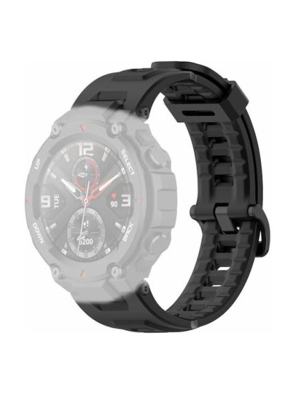 A1918 Tyrannosaurus Λουράκι Σιλικόνης Μαύρο (Amazfit T-Rex)