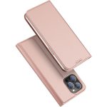DUX DUCIS Skin Pro - Λεία δερμάτινη θήκη για Apple iPhone 15 τριαντάφυλλο