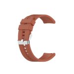 For Amazfit GTR 2e / GTR 2 22mm Silicone Watch Band with Silver Buckle(Cabernet Orange)