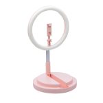 Ring Light One Leg Stand Y2 29cm 3500-6000K με Επιτραπέζια Βάση Στήριξης και Βάση για Κινητό Pink - Image 5
