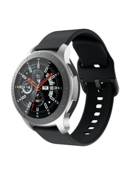 Λουράκι Σιλικόνης Μαύρο (Galaxy Watch (46mm) / Gear S3Amazfit GTR 47mmHuawei Watch GT / GT2 (46mm))