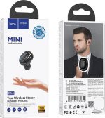 Hoco E54 Mia mini In-ear Bluetooth Handsfree Ακουστικό Μαύρο - Image 3
