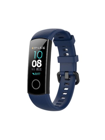 Smart Watch Silicone Watch Band for Huawei Honor Band 4 / Band 5(Blue)