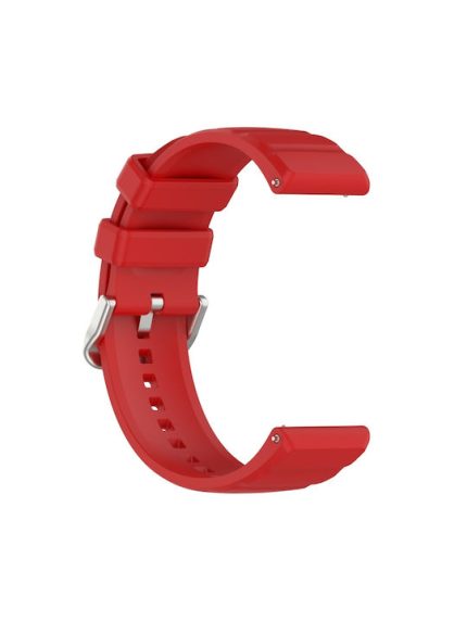 Για Amazfit GTR 4 λουράκι ρολογιού σιλικόνης 22 mm (κόκκινο)